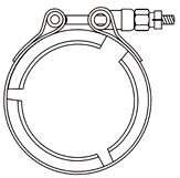 JV 7B 3NV band clamp with 3 segments