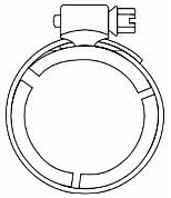 JV 7L 3HV Band Clamp with Worm_Drive_Band_3_segments